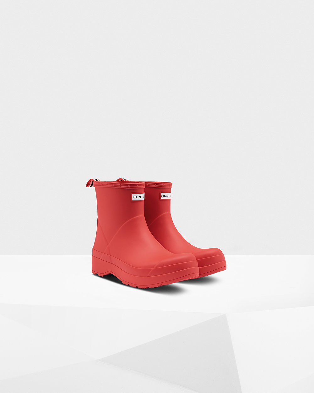 Play Botas Original Short Rain Hunter Hombre - Rojos - 437126KAT